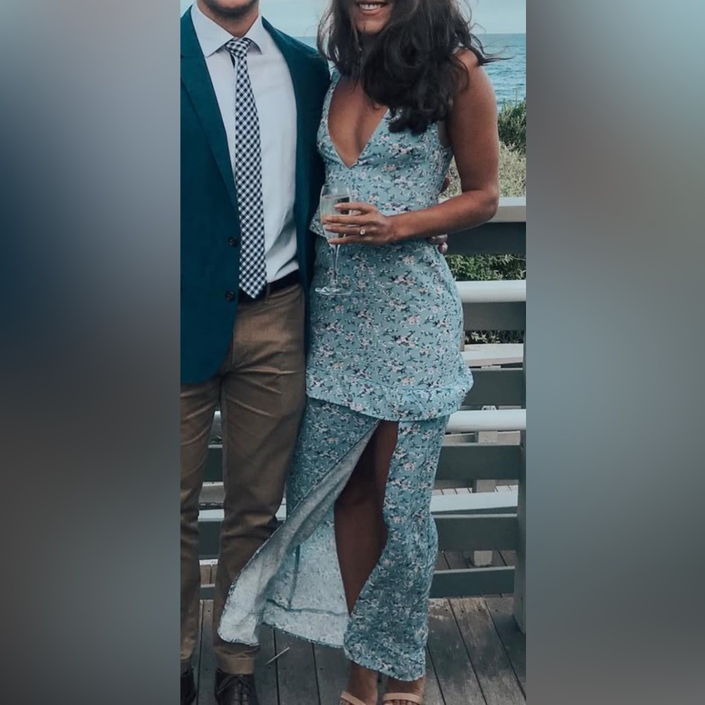 NIGHTWALKER Blue Floral Dress